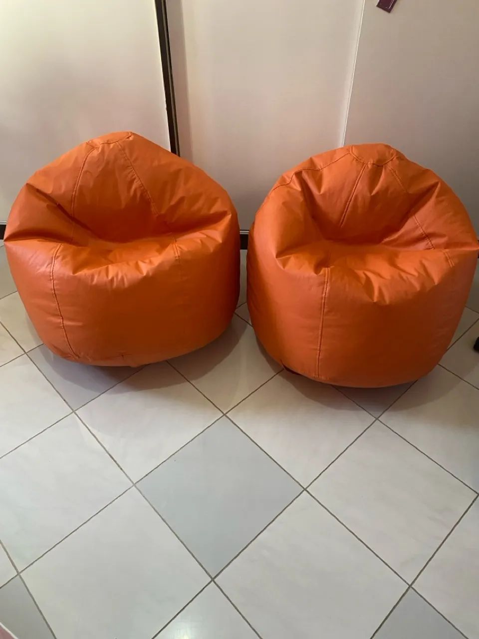 Puffe Redondo Laranja 