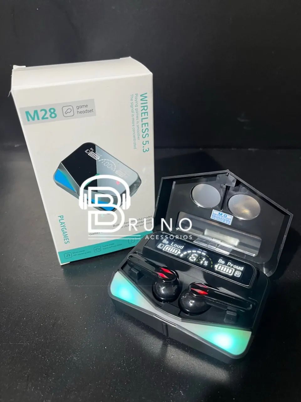 Fones de Ouvido Bluetooth Wireless 5.3 com Microfone - Novo - Foto 3