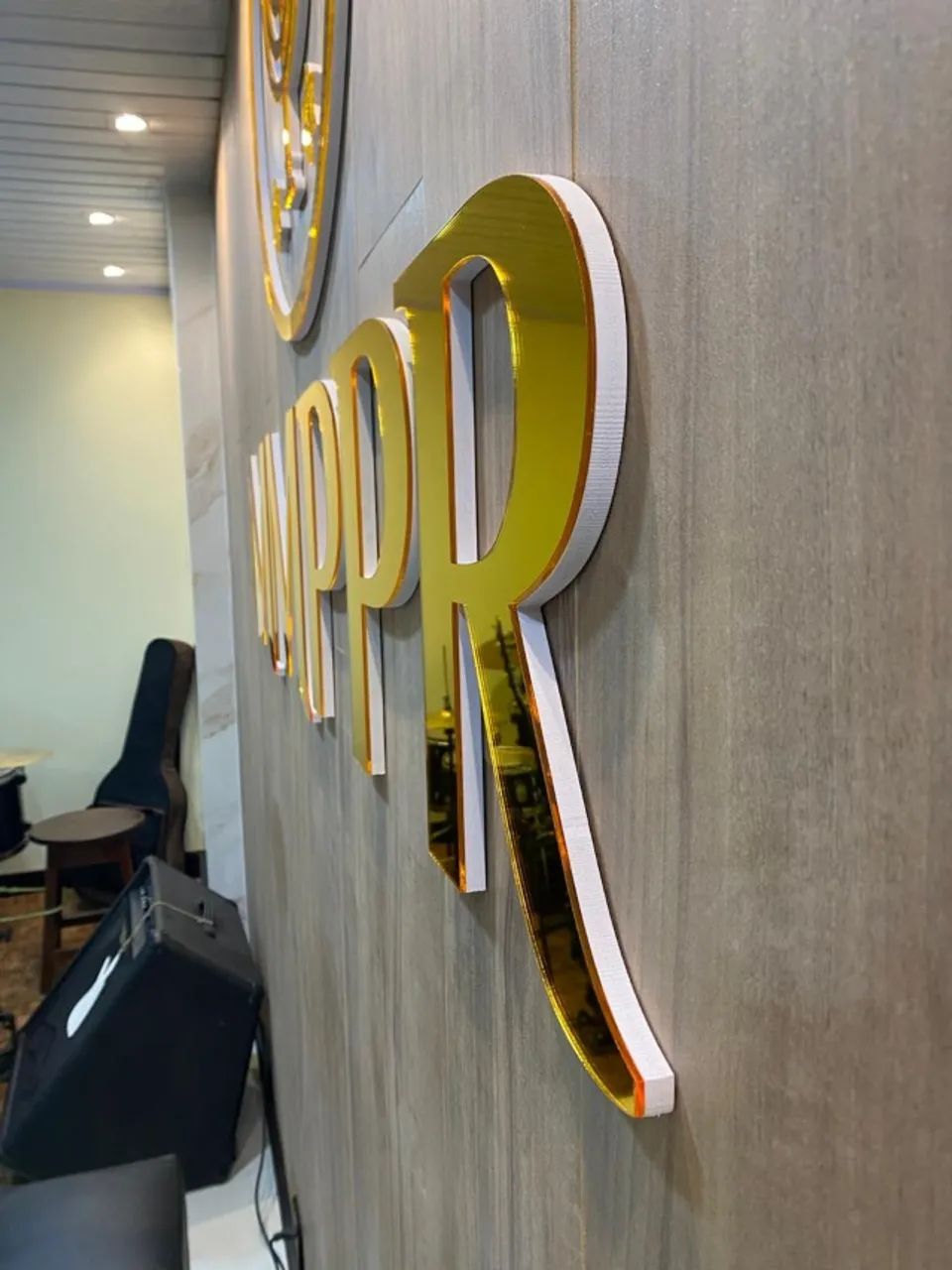 Letreiro logo em alto relevo - Foto 3