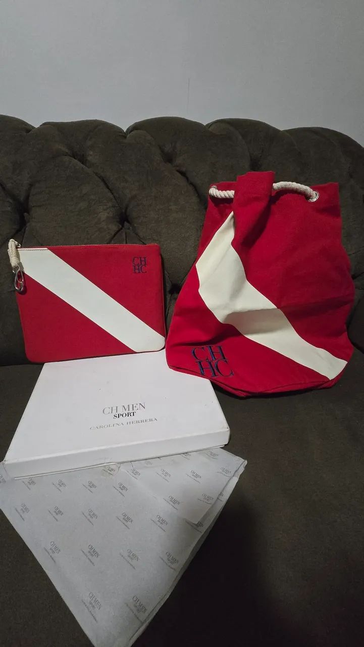 Bolsa e necessaire Carolina Herrera originais 