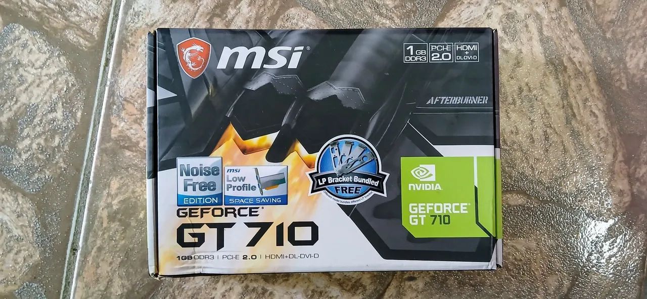 Placa de Vídeo MSI GeForce GT 710 1GB DDR3