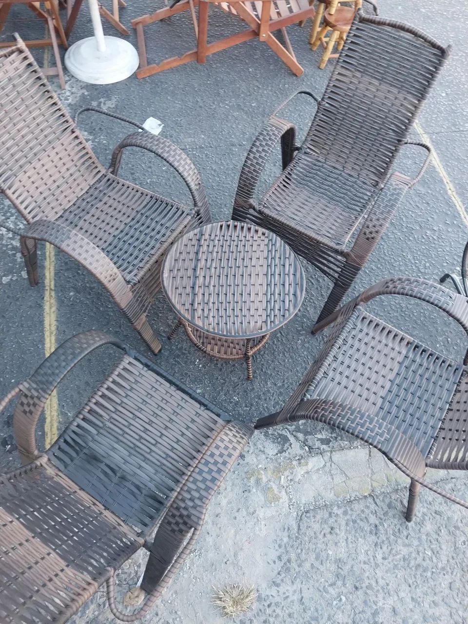 Conjunto de Cadeiras de Jantar em Fibra Sintética - Foto 2