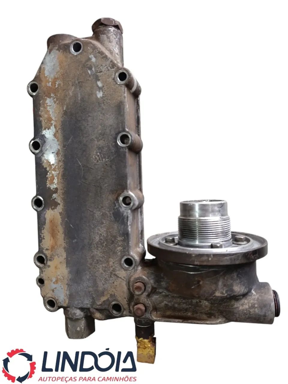 Carcaça Filtro De Óleo Resfriador Motor Cummins Série C