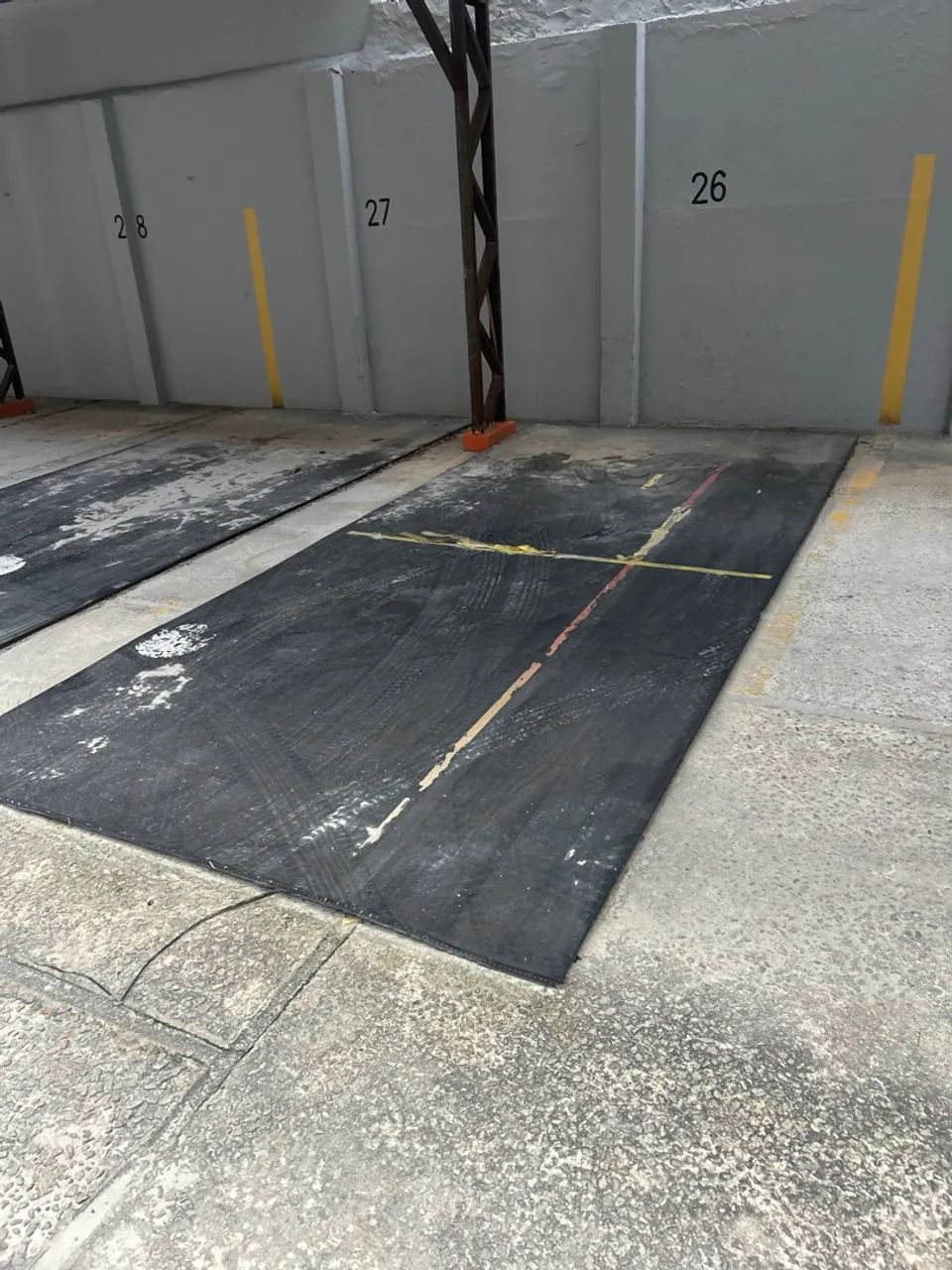 Tapete de borracha para exercícios