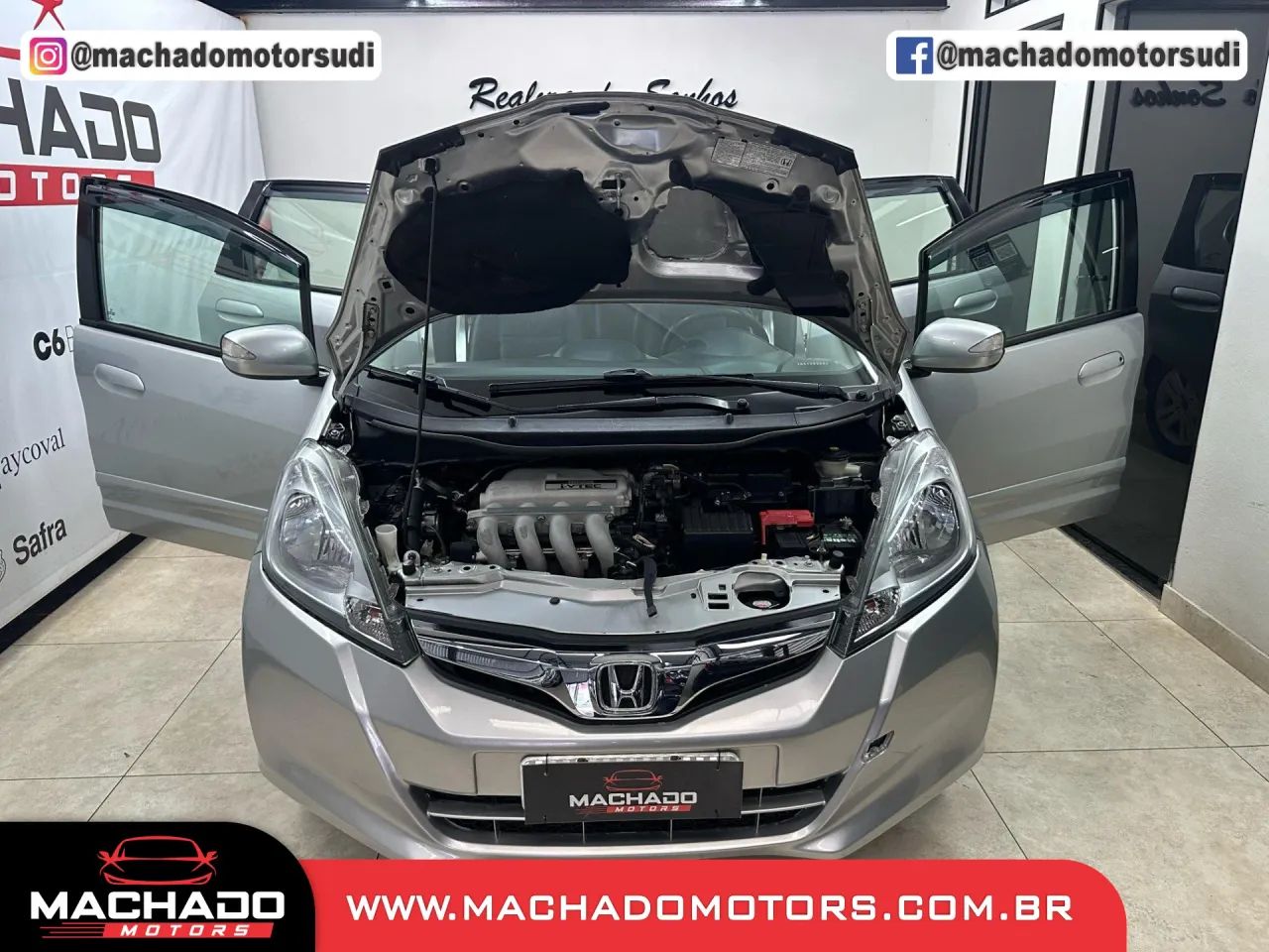 HONDA FIT 1.5 EX 16V FLEX 4P AUTOMÁTICO PRATA 2014 - Foto 4