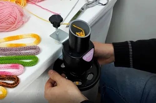 Máquina de tricotin / rabo de gato de metal - Foto 3