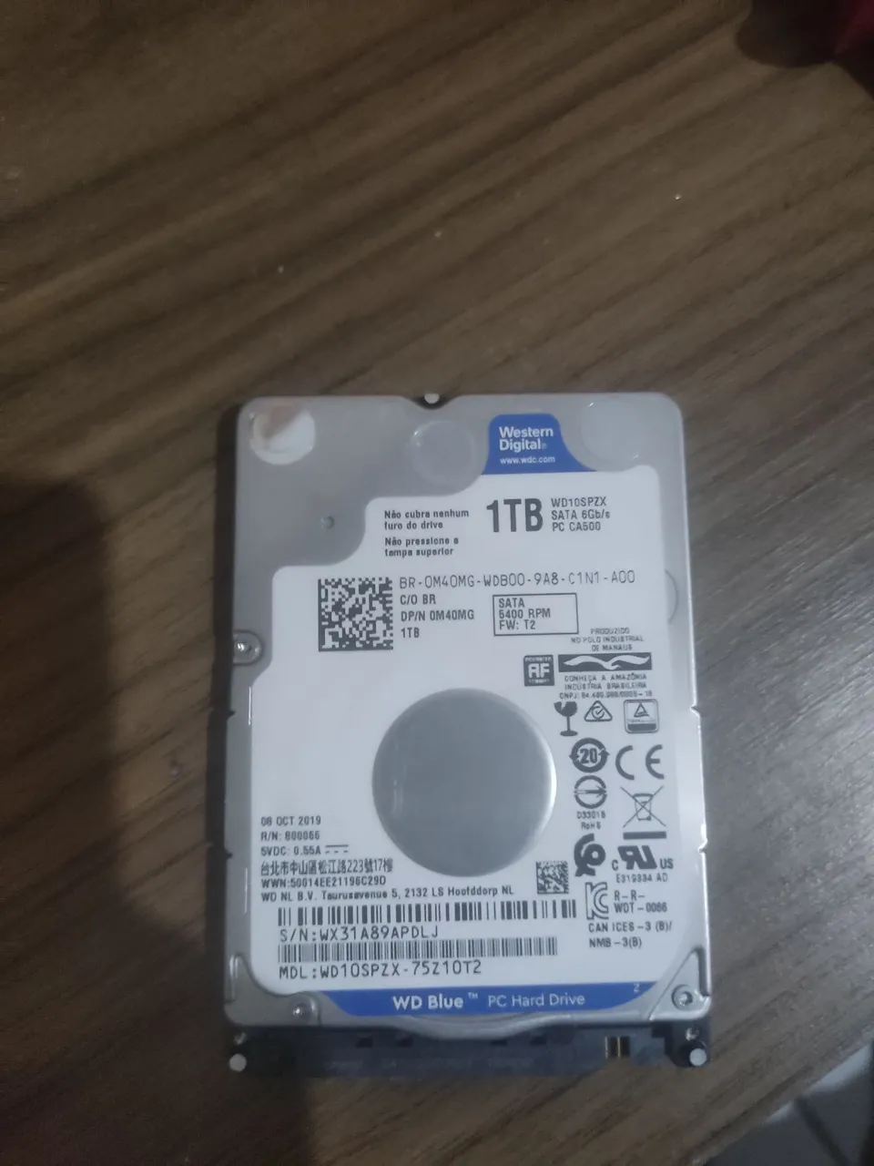 HD 1TB WD Blue - SATA 6Gb/s