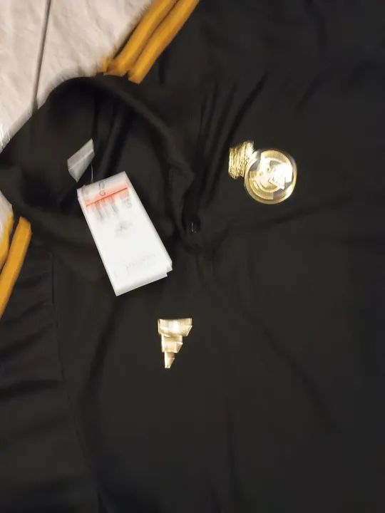 Camisa Polo Real Madrid Adidas - Preta - Foto 2