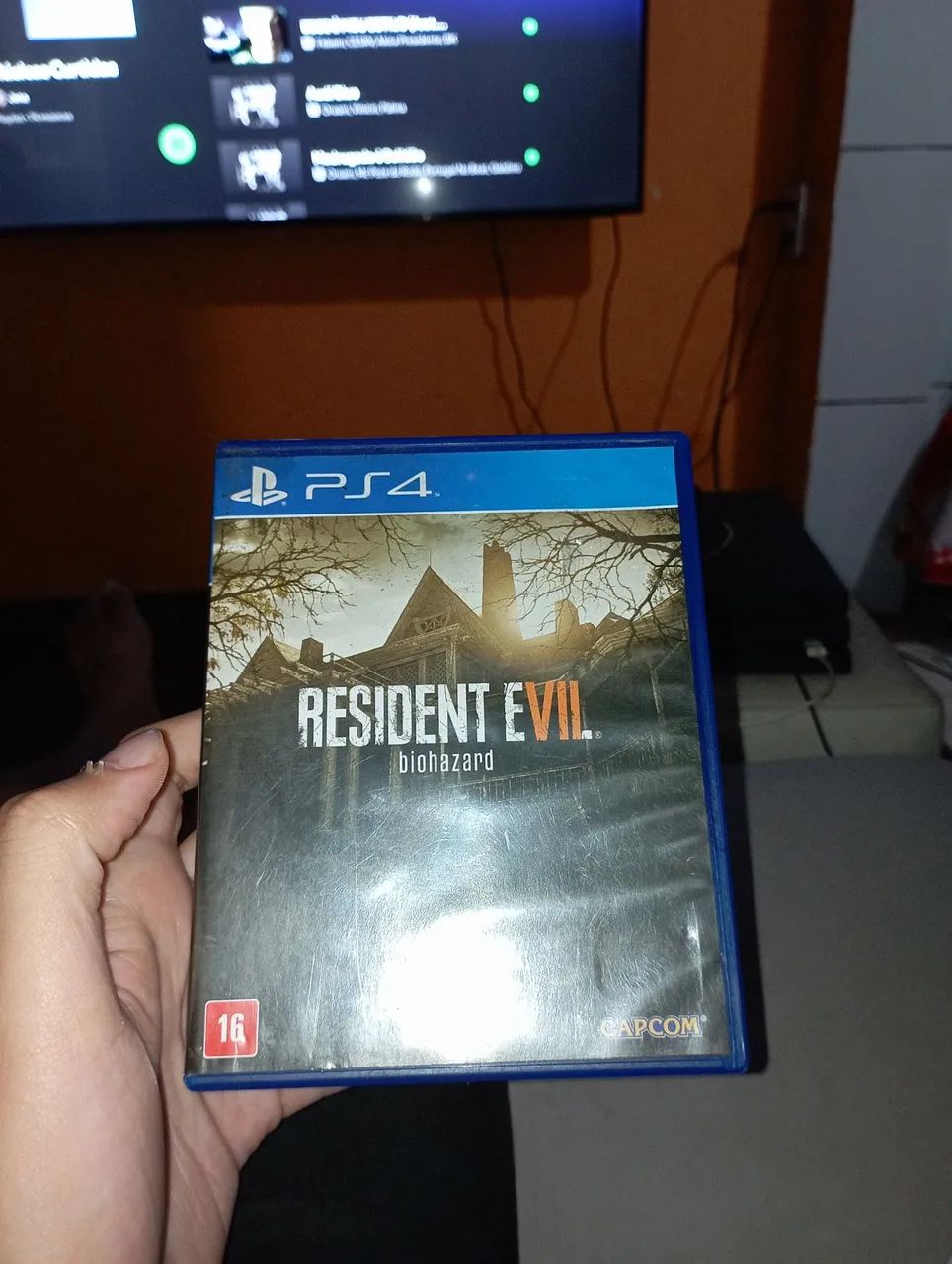 Resident Evil 7 Biohazard PS4 Troco em God of war Ragnarok ou homem aranha 