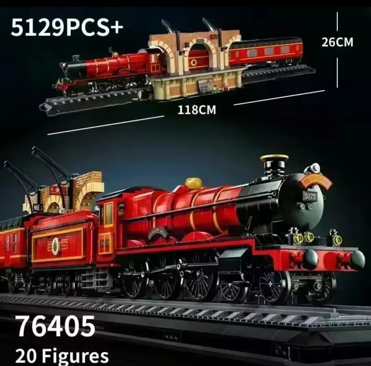 BLOCOS DE MONTAR EXPRESSO DE HOGWARTS HARRY POTTER * PEÇAS+ 20 FIGURES MARCA MEGA - Foto 4