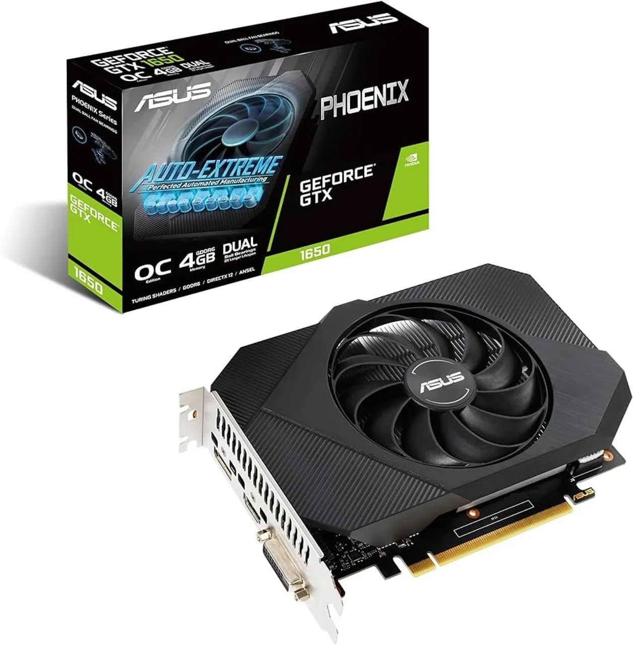 Placa de vídeo asus gtx 1650 phoenix edition 4 gb gddr6 usada 