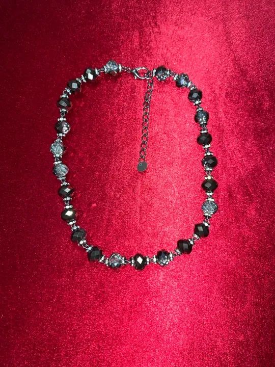 Colar de cristais pretos - Foto 2