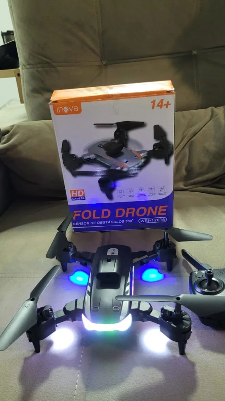 Drone Inova WRJ12616 Camera HD Recarregável USB Acrobático Dobrável 