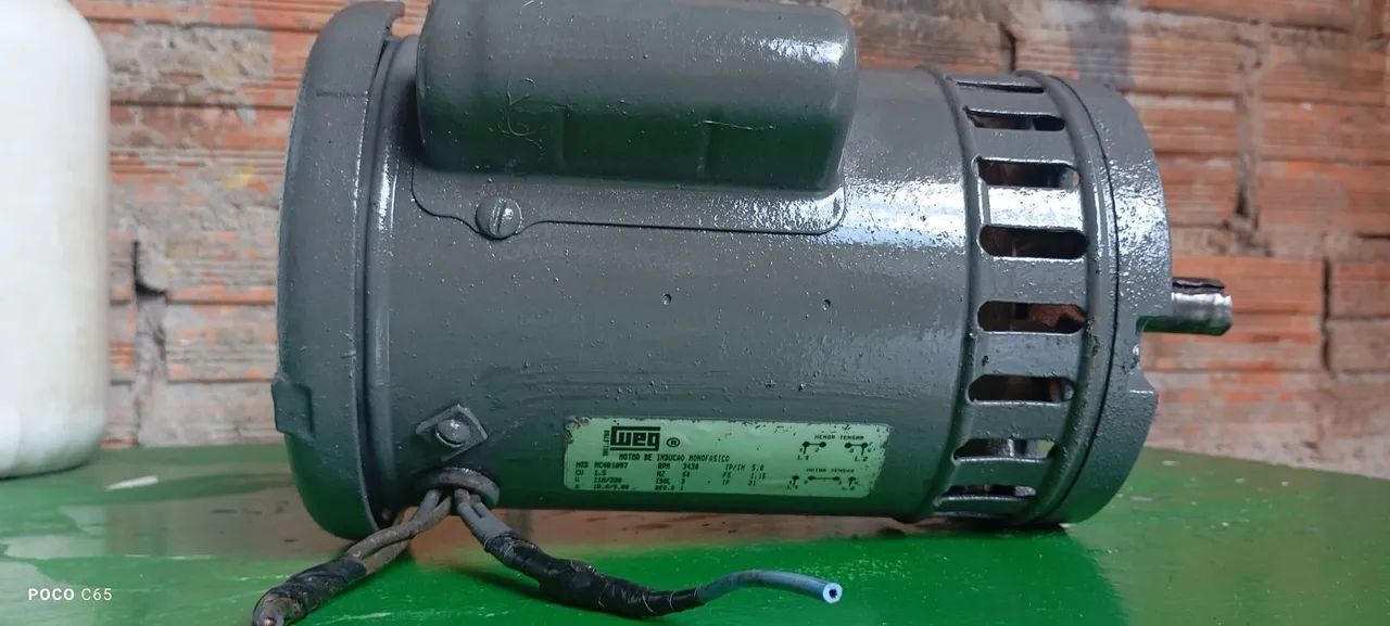 Motor elétrico 1,5CV 110/220 alta rotação 