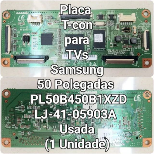 Placa T-con para TVs Samsung PL50B450B1 Antiga