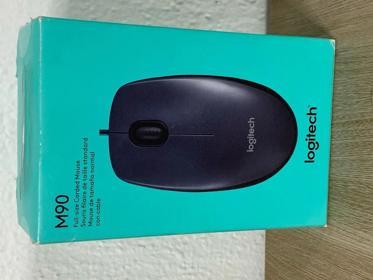 Mouse Logitech M90 com fio - Novo