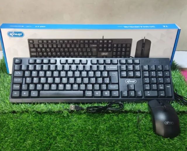 Kit Teclado E Mouse Com Fio Usb KNUP
