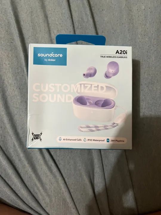 Fones de Ouvido Soundcore A20i - Bluetooth - IPX5 - 28h de Bateria