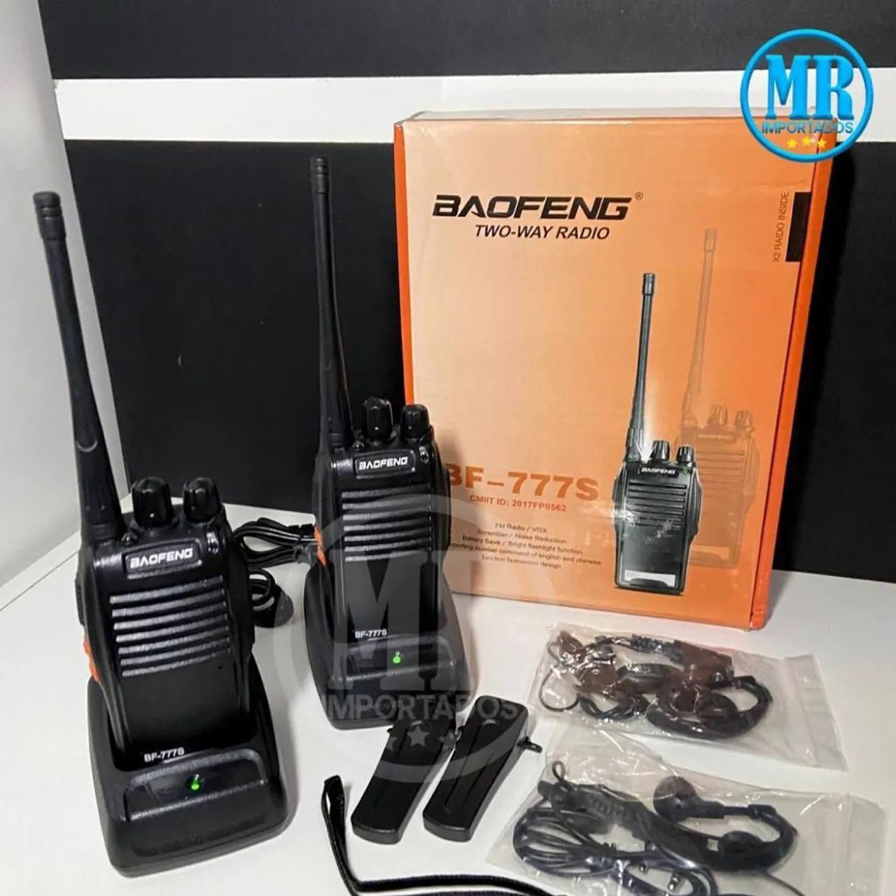 Kit 2 Rádios Comunicadores Walk Talk Baofeng (Entregamos)