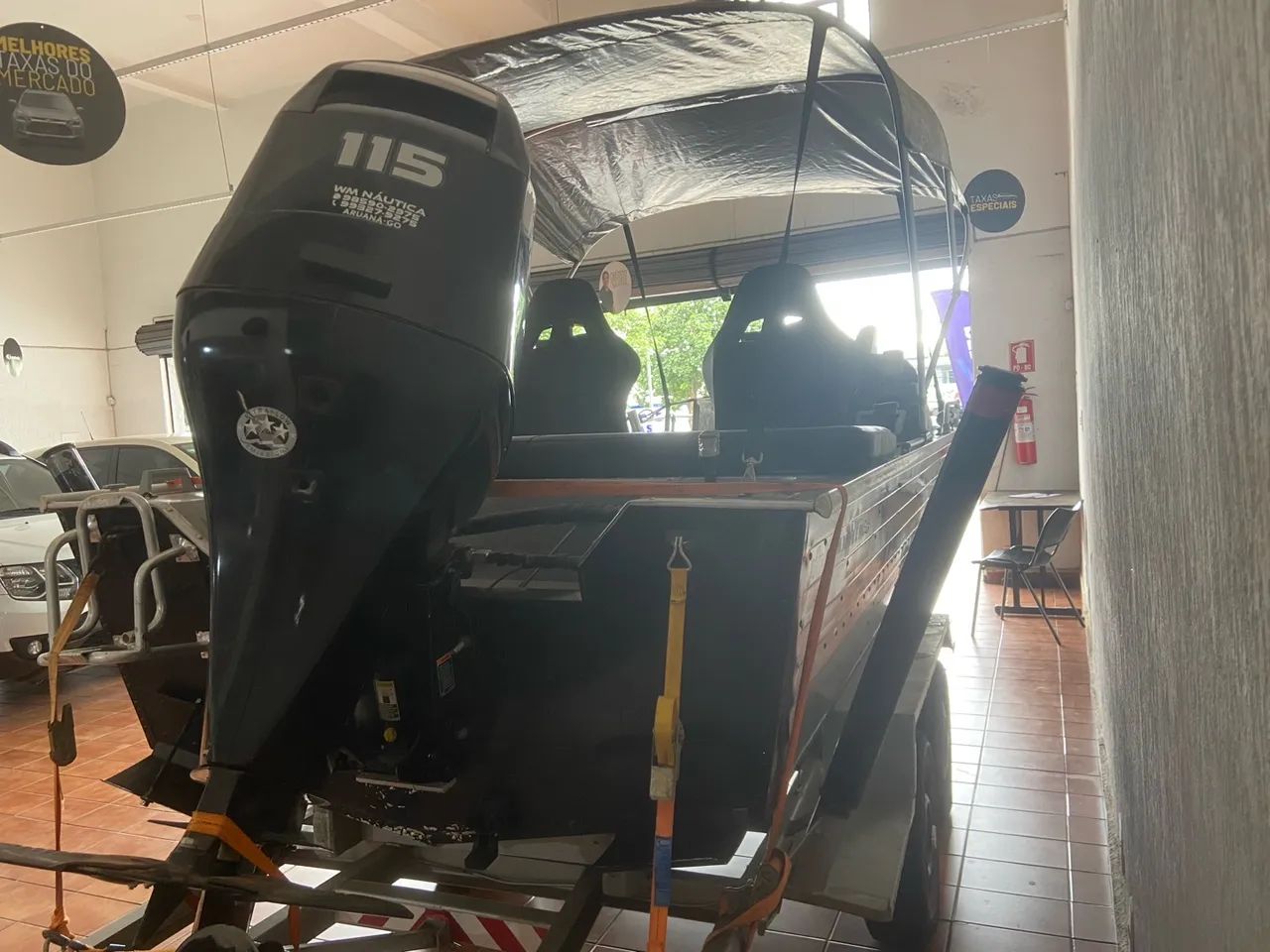 Lancha Araguaia 2014 motor Mercury 115 4 tempos, em ótimo estado de conservação - Foto 3