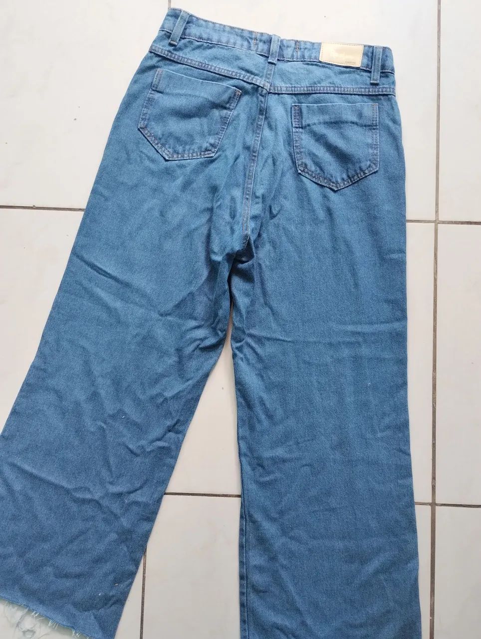 Calça Jeans Wide Leg  TAM44 - Foto 4