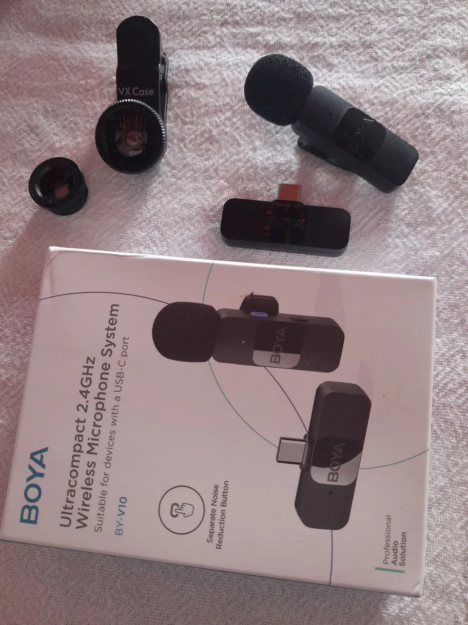 Microfone Sem Fio Boya BY-V10 Ultracompact 2.4GHz