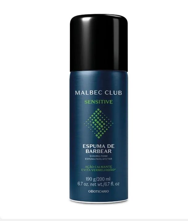 Espuma de Barbear Malbec Club Sensitive - 200ml