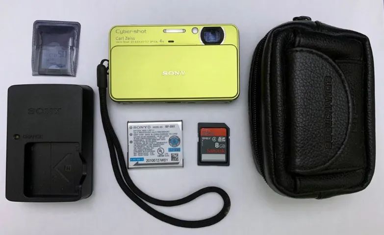 Câmera Sony Cybershot -DSC-T99/B 14.1 Megapixel - GREEN - Raridade - Foto 2