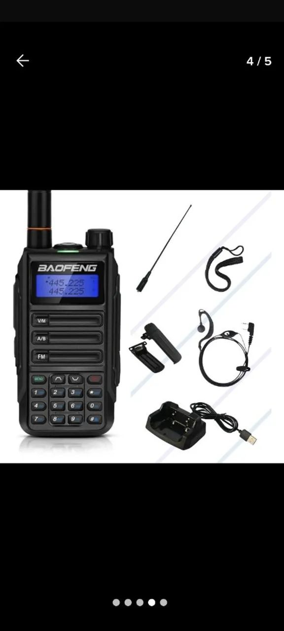 Rádio Comunicador Baofeng com Acessórios