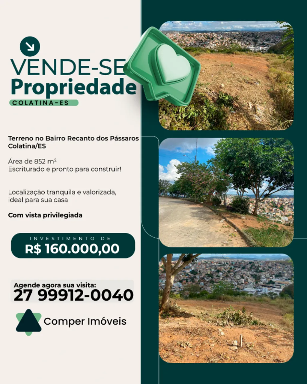Terreno no Bairro Recanto dos Pássaros - Colatina/ES