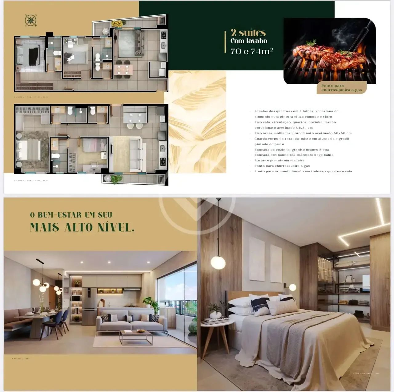 APARTAMENTO VIVERDE AREIAO 2 SUITES codigo: 154056