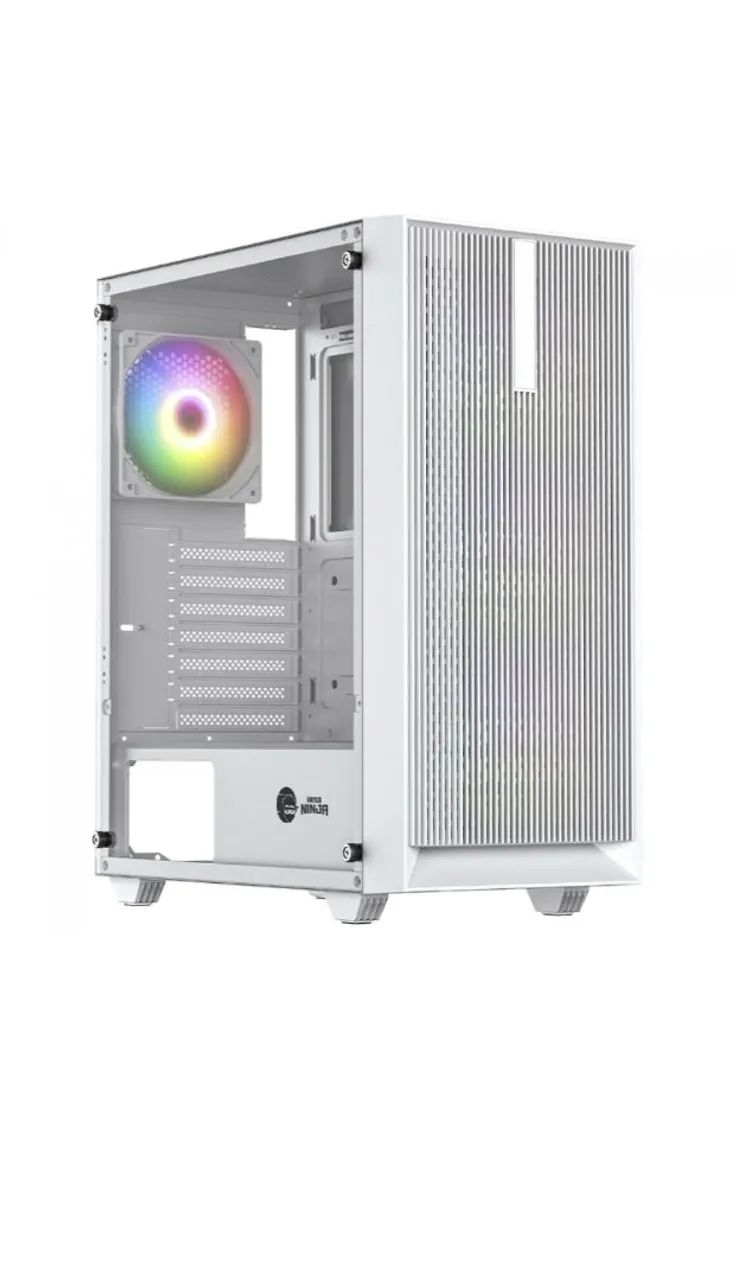 Gabinete Branco Ninja Air X c/4 fans rainbow - Foto 6