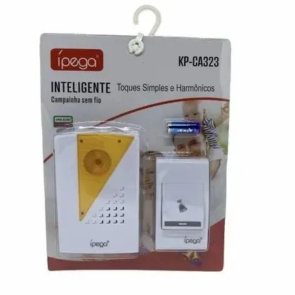 Campainha sem fio inteligente 32 toques ipega kp-ca323 Novo Loja Coimbra Computadores - Foto 5