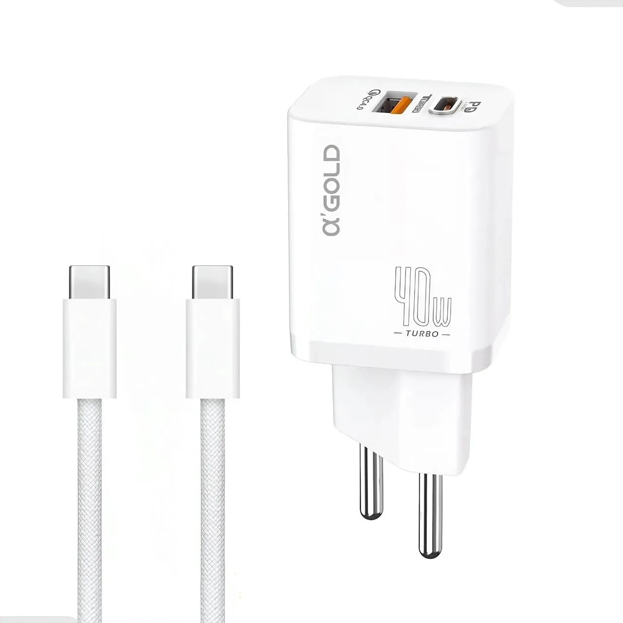 Carregador turbo potência 40W