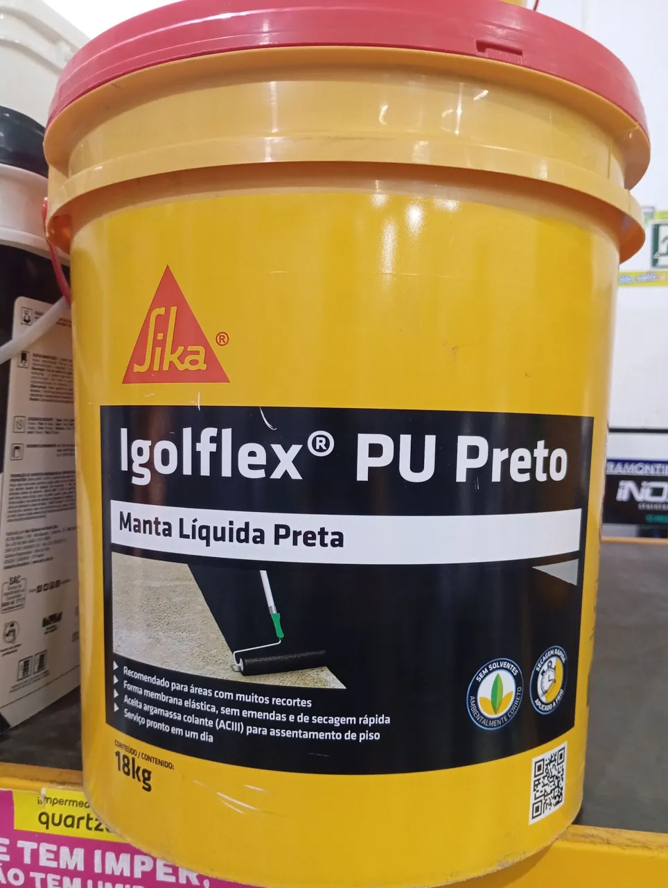 Manta Líquida Impermeabilizante Igolflex PU Preto 18kg