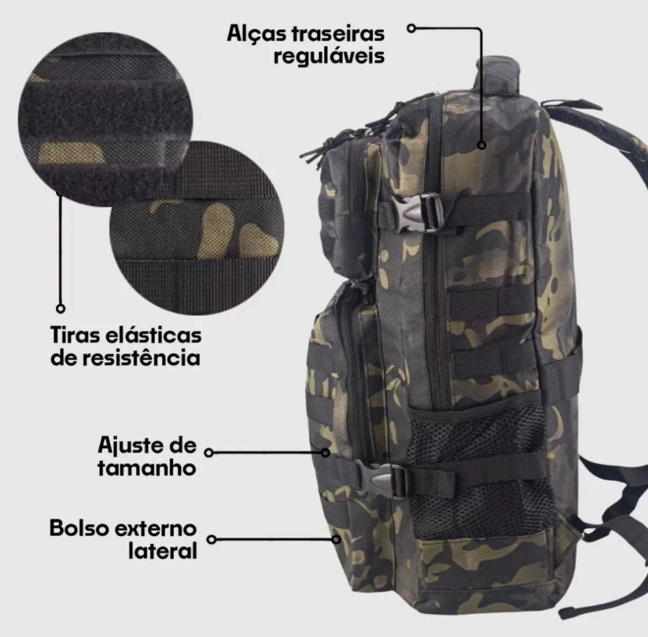 Mochila 40L cargueira - Foto 4