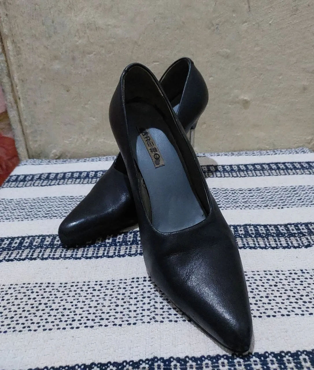 Scarpin Preto Couro Legítimo - N° 36