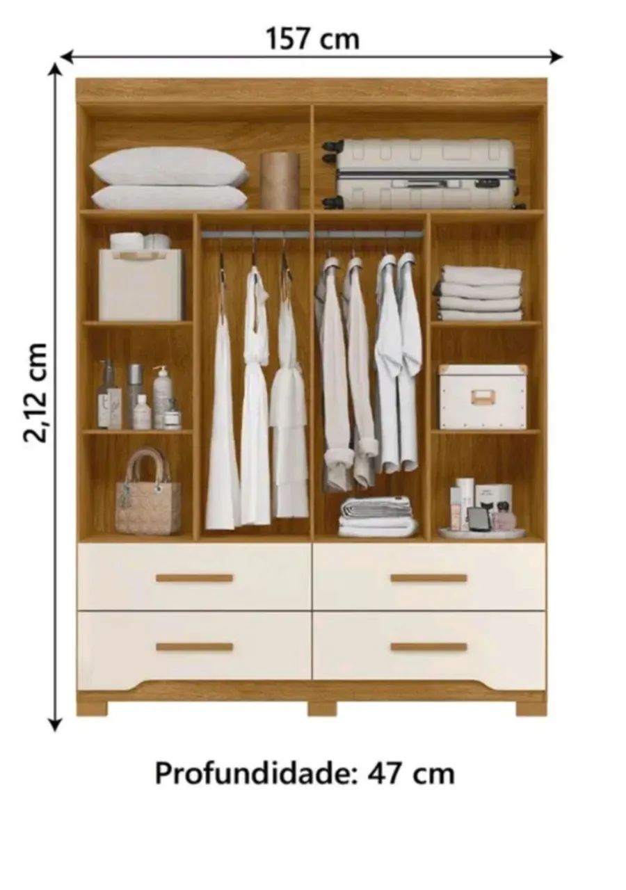 GUARDA ROUPA CASAL  - Foto 2