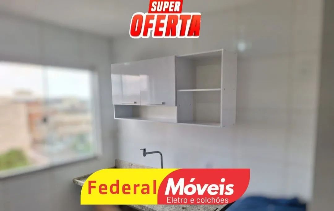 Armário Aéreo para Cozinha - Novo, Funcional e Cheio de Estilo!
