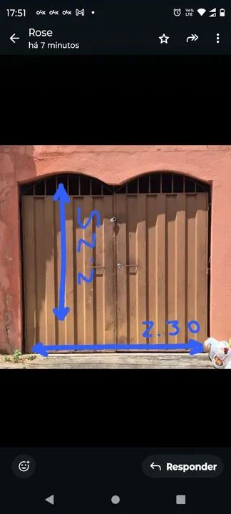 Portão de garagem em ótimo estado! - Foto 6