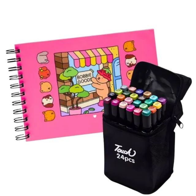 Kit Canetinhas e Livro de colorir431116719626004483