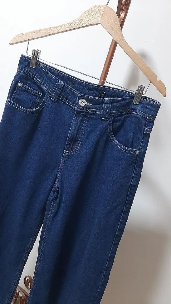 Calça jeans Youcom azul escura  - Foto 2