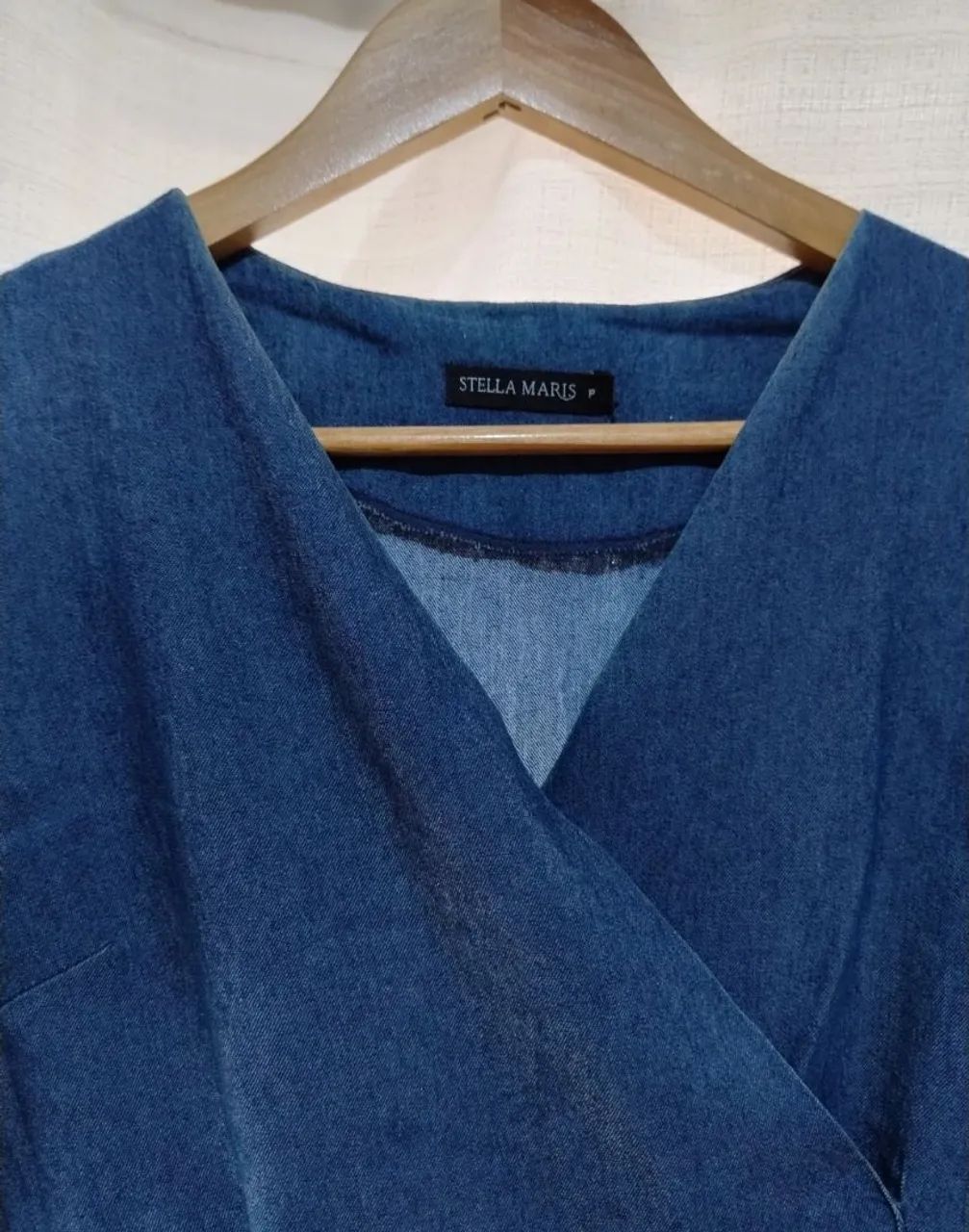 Vestido jeans transpassado Stella Maris