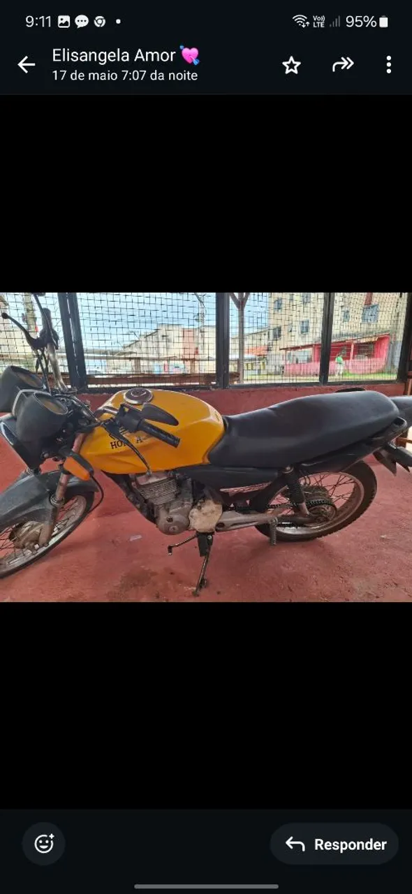 Vendo esta moto tinta 150 2005 5000mil