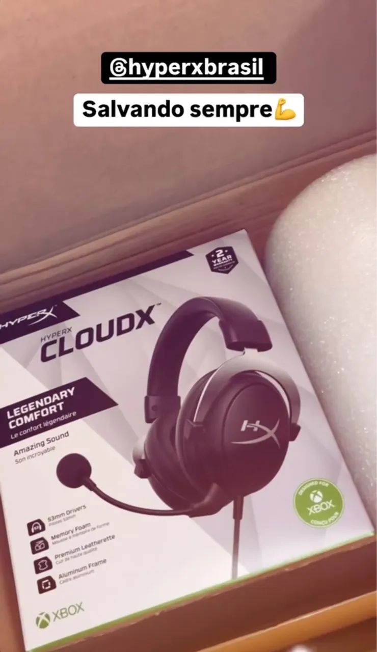 Headset HyperxCloudx Usado - Excelente Estado - Foto 4