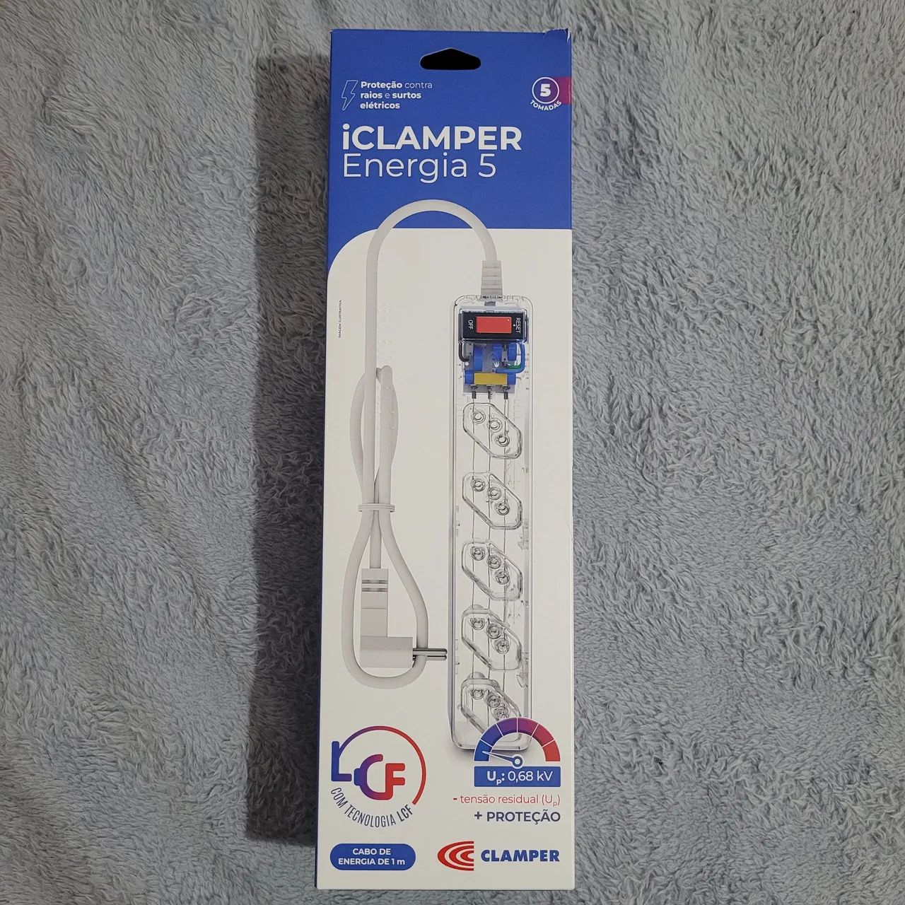 Filtro de linha com DPS iclamper transparente