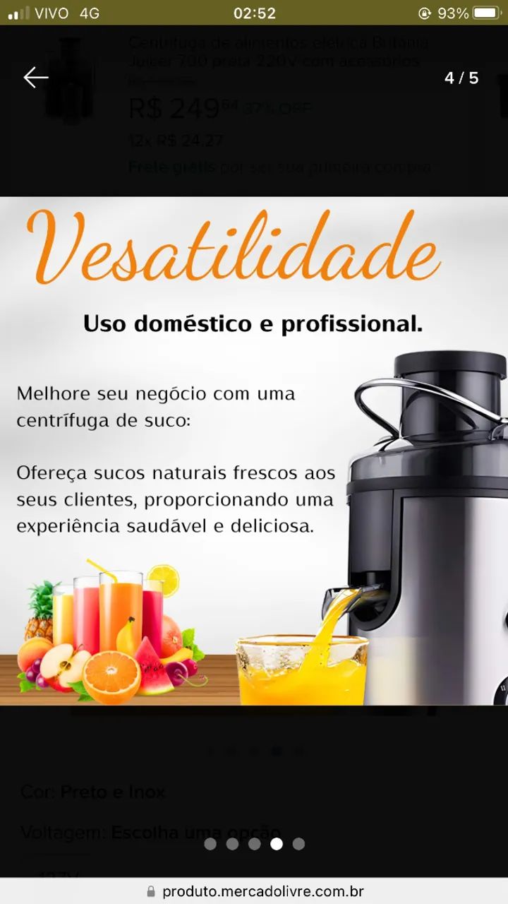 centrifuga de suco - Foto 3