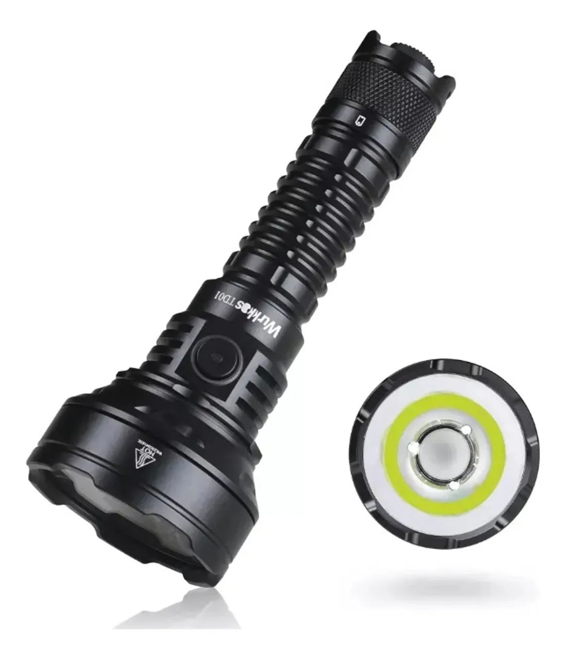 Lanterna Tática Wurkkos TD01 2200 Lumens, Ip68, 1039 Metros, impermeável, Profissional