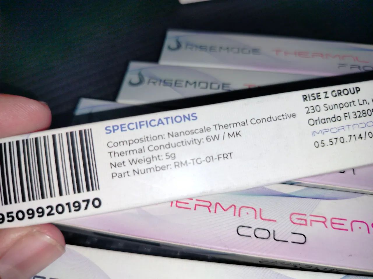 Pasta térmica Risemode - Frost 6w e Cold 8w - 5 Gramas Original 2025 - Foto 3