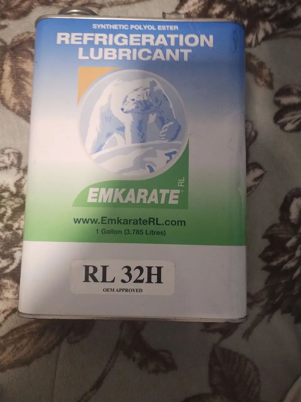 Lubrificante Emkarate RL 32H - 1 Galão (3,785L) | Óleo Sintético para Refrigeração